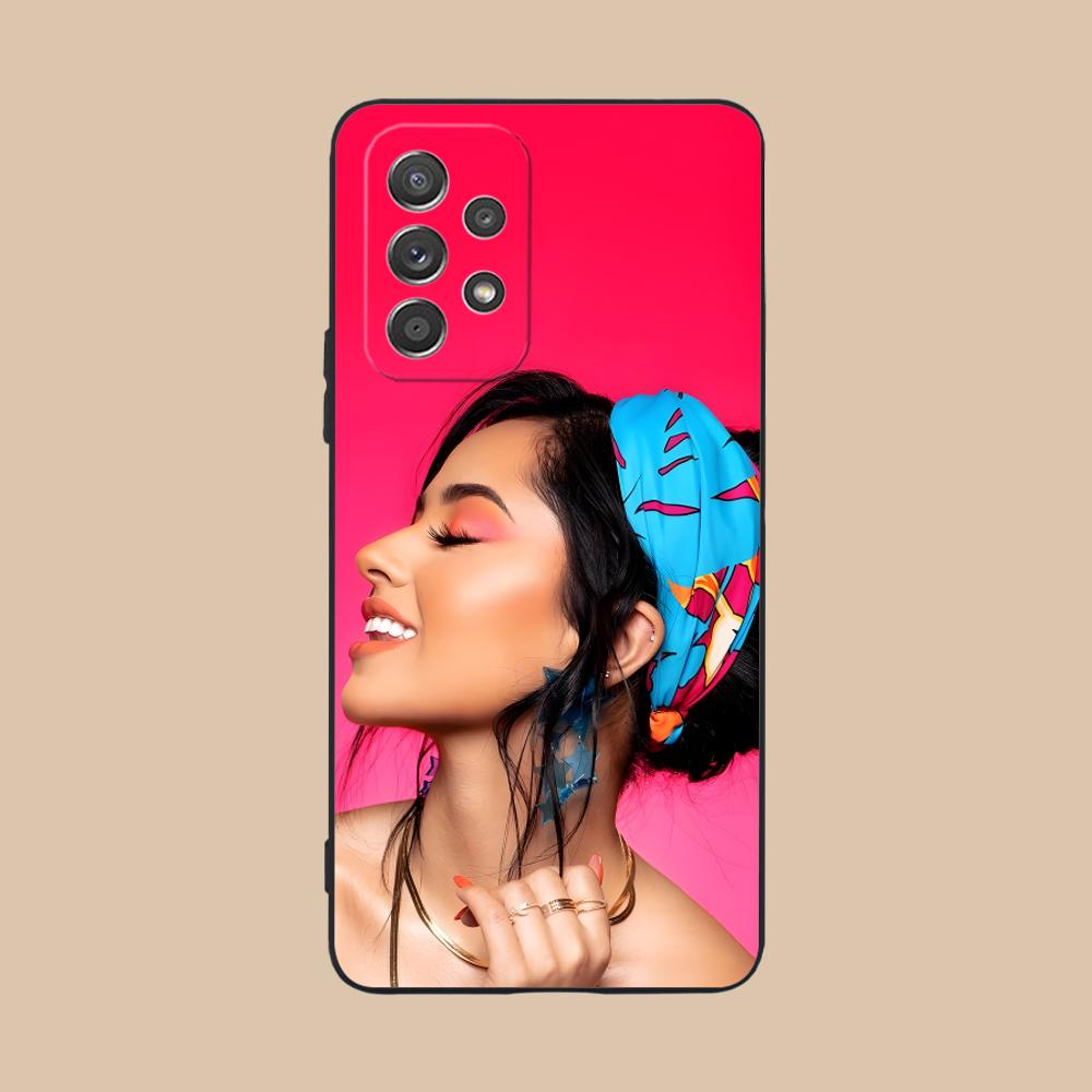 Moderne Becky G Mattes TPU Handyhülle für Samsung Galaxy M55 54 42 35 34 33 32 23 22 15 14 13 12 F55 5G Bunte Hülle