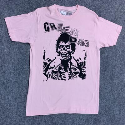 Green Day Shirt Large Pink Zombie Rocker T-Shirt New With Tags