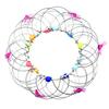 Mild Steel Flower Basket Toy 36 Changes Handmade Metal Ring Stress Reliever