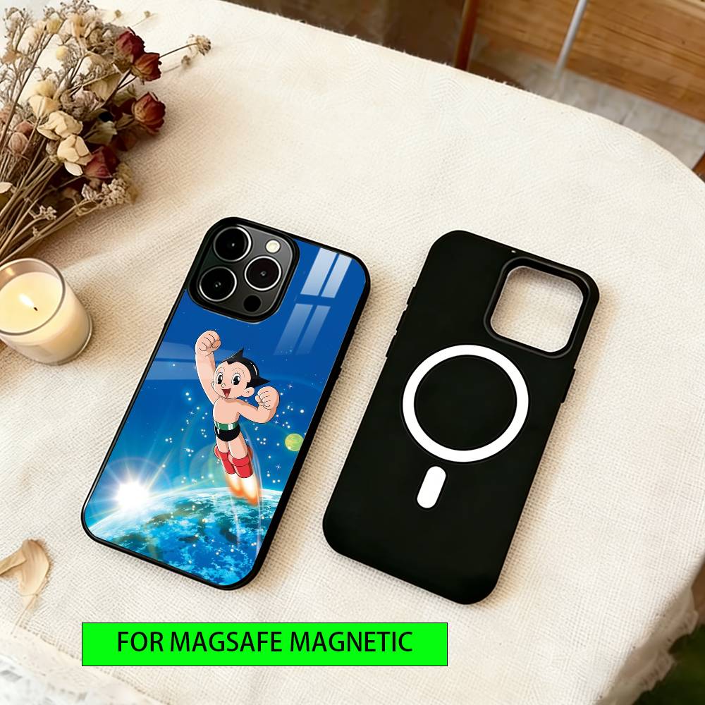 Astro Boy Phone Case Magnetic with Magsafe Wireless Charging For iPhone17,16,15,14,13,12,11 Plus,Pro