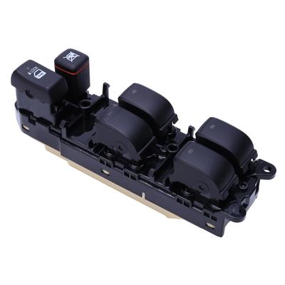 Window Control Switches Panel 840400P010 for Driver Door Repair, Four Button Assembly for 2001-2007 Models, Black ABS Housing and Button Layout