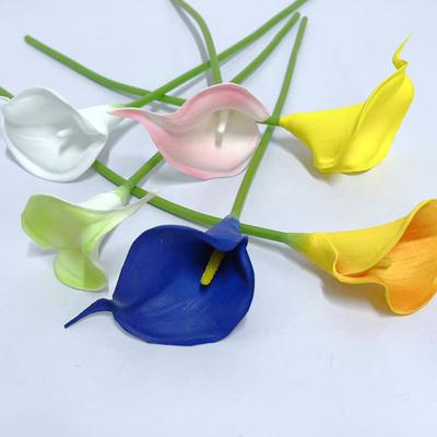 Simulated Calla Lily Pu Feel Fake Flower Simulated Flower, Home Decoration Ornament Wedding Mini Calla Lily