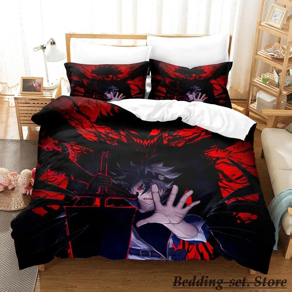 

Black Clover Постельное белье Single Twin Full Queen King Size Bed Set Adult Kid Bedroom Duvetcover Sets Anime Parure de lit Bed 70x133cm 2pcs