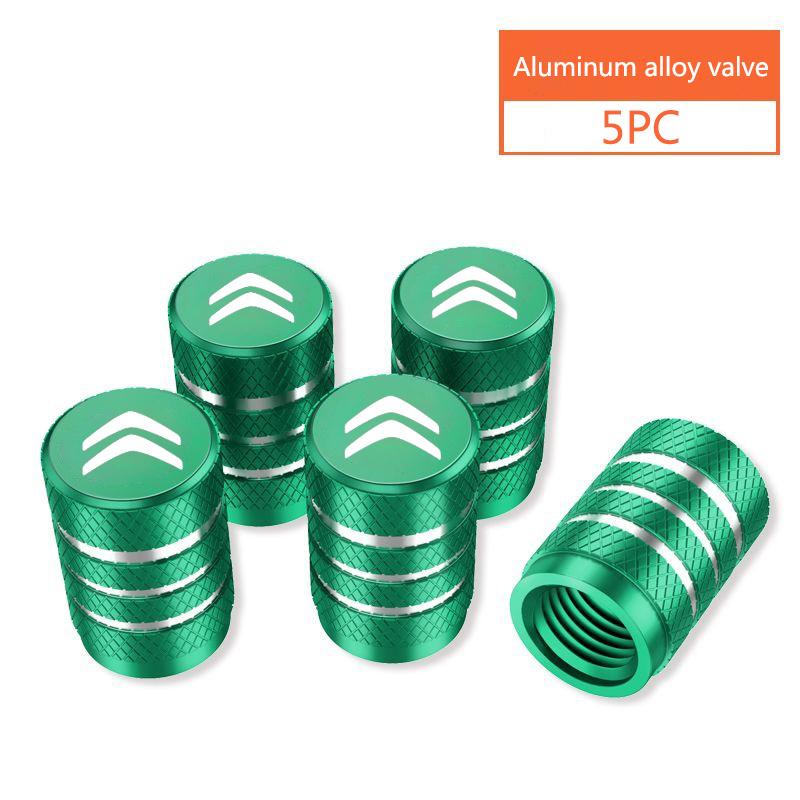 5Pcs Metal Alloy Car Wheel Tire Valve Stem Caps For Citroen C4 C3 C5 C1 C2 Berlingo C-Elysee C4-Picasso C4-Aircross Accessories alr123