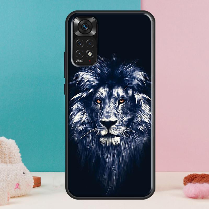 Löwen-Kunst-Hülle für Xiaomi Redmi Note 14 13 Pro 12 11 9 10 9S 10S 11S 12S Redmi 14C 13C 10C 12C Abdeckung