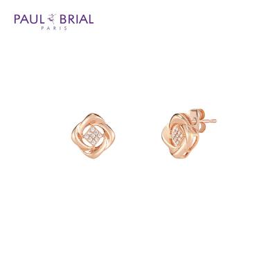 PAULBRIAL PYBE0102 (PG) Boucles d'oreilles Rose de Jardin