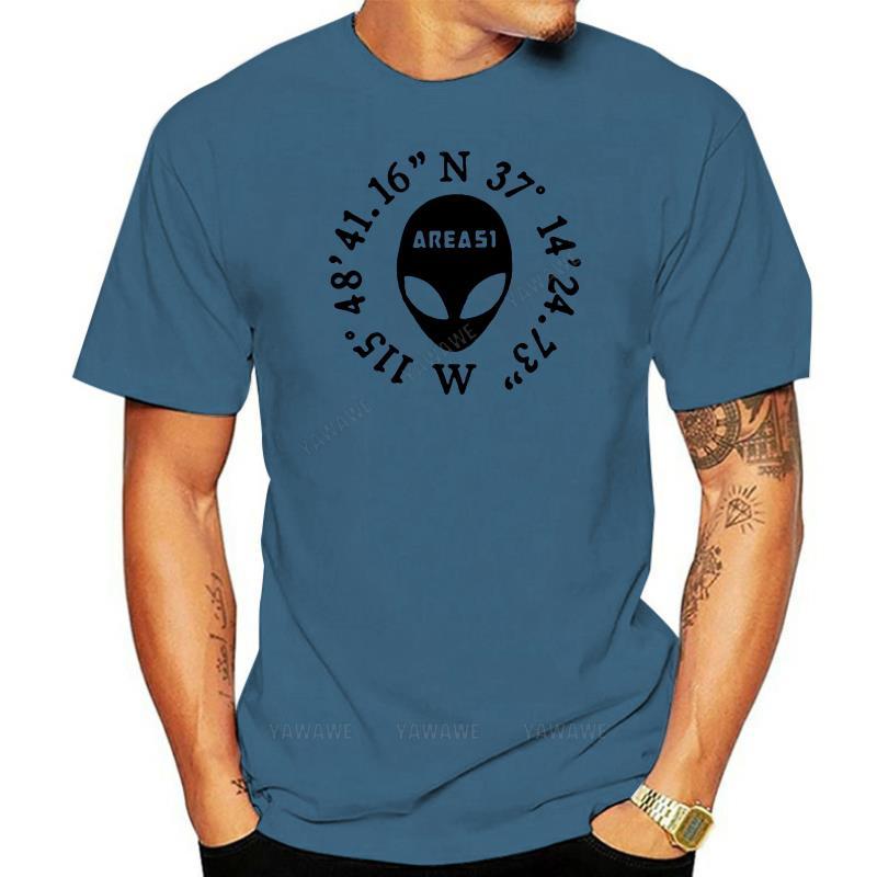

Male tshirts black Camisetas con cabeza de alien para hombre y mujer camisa con coordenadas Ufo Hunter Crop Circles X Files 4XL