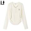 Women's Slim Fit Cropped Long Sleeve T-Shirt