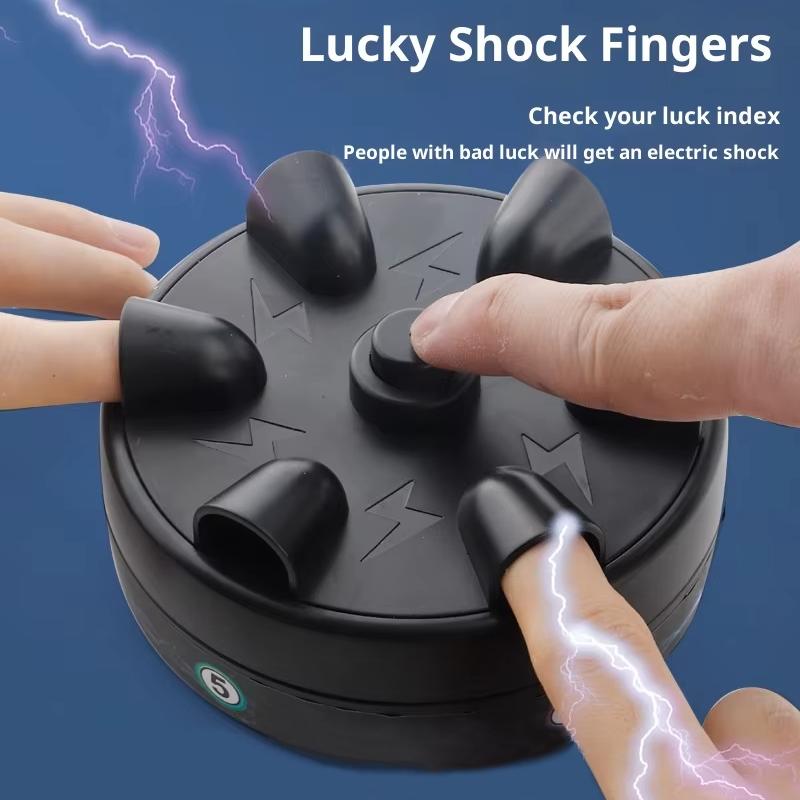 Creative Six Finger Miniature Electric Shock Lie Detector for Children Stress Relieving Prank Gathering Finger Tabletop Game Toy