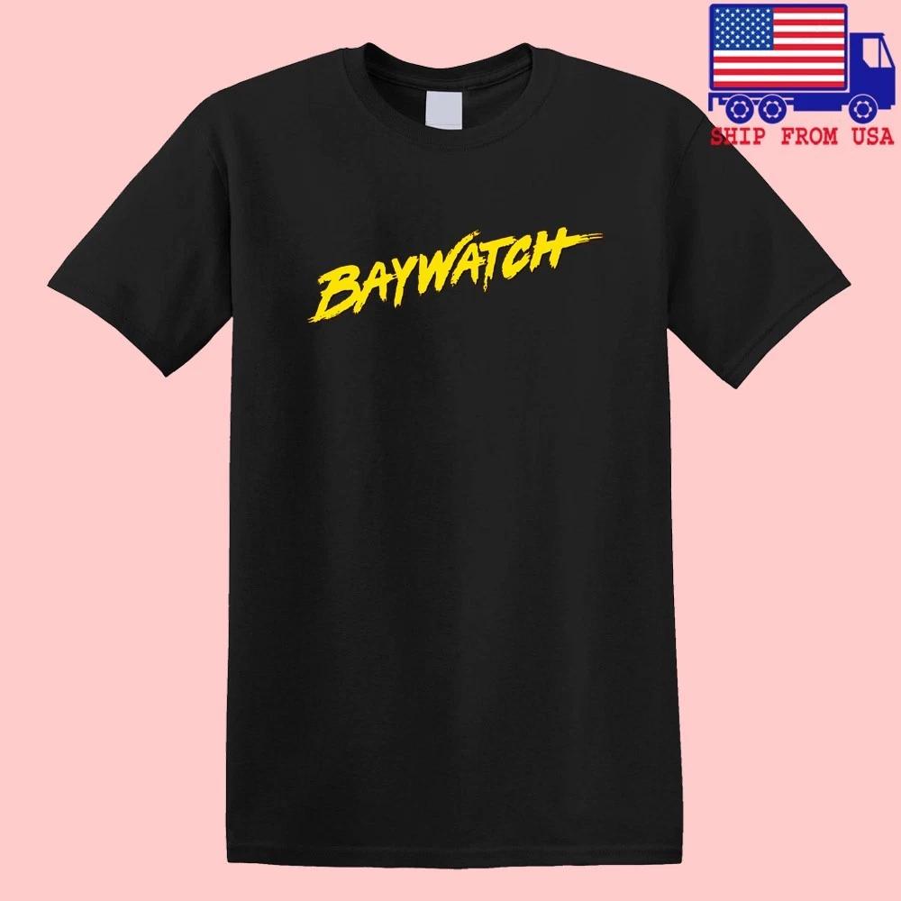 Baywatch Retro Tv Show Men s Black Size S-5XL XL