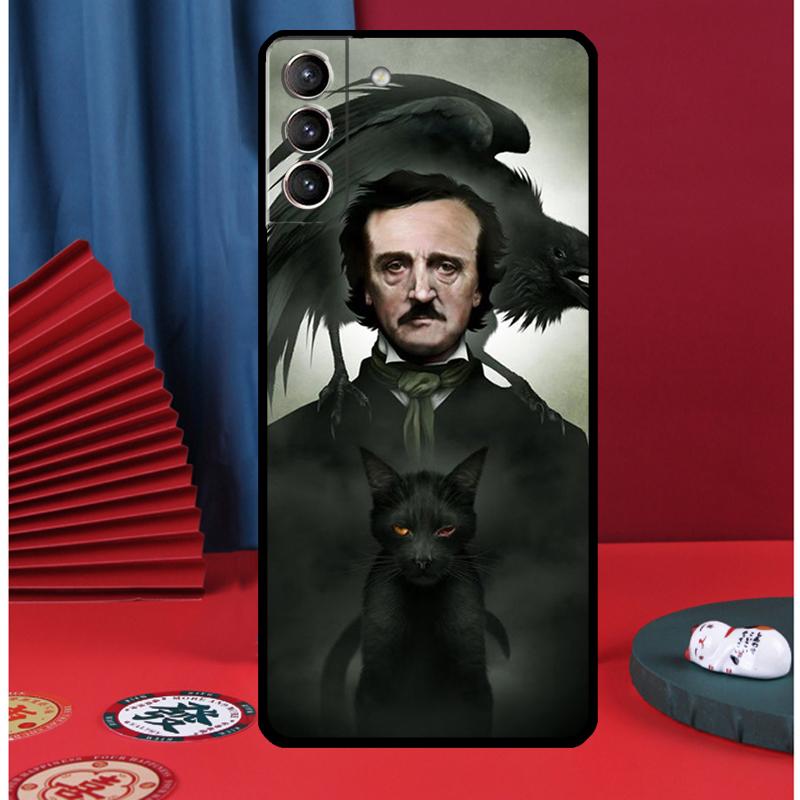 Edgar Allan Poe Phone Case For Samsung Galaxy S25 S24 Ultra S9 S10 S20 S21 S22 S23 Plus S24 FE Back Cover