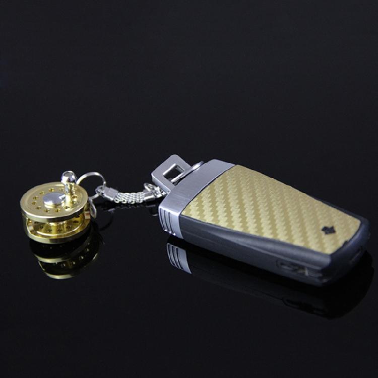 Mini Aluminum Alloy Reel Keychain Bag Pendant Outdoor Small Fishing Tackle Gift