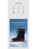 Men's Fleece-Lined Waterproof Rubber Rain Boots - Non-Slip, Warm, Outdoor, and Kitchen Safe