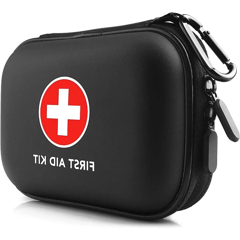 Hard Shell Mini Compact First Aid Kit Small Personal Emergency Survival Kit for Travel Hiking Camping Backpacking Hunting