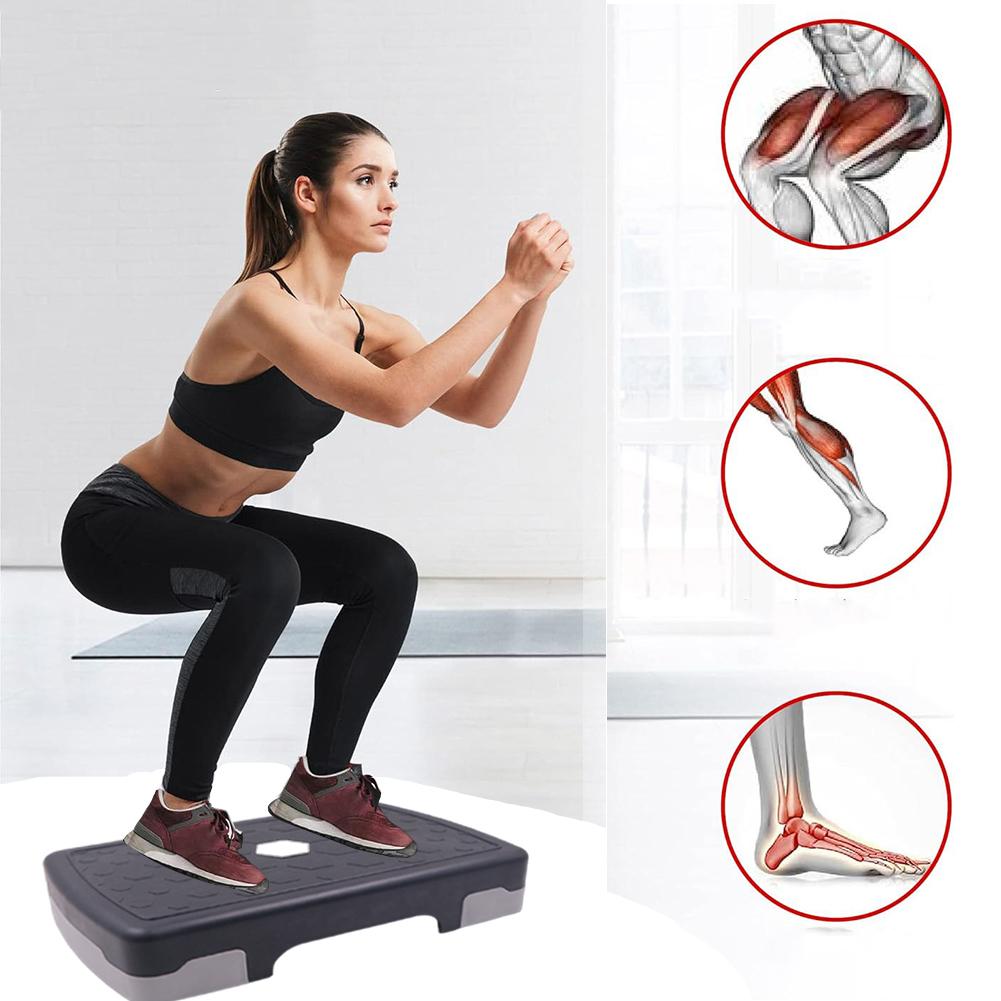 Adjustable Aerobic Stepper - Anti-Slip Fitness Pedal for Home & Gym Step Workout Training