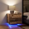 Nightstand 2 Pcs Reclaimed Wood 50 X 39 X 41 Cm Engineered Wood