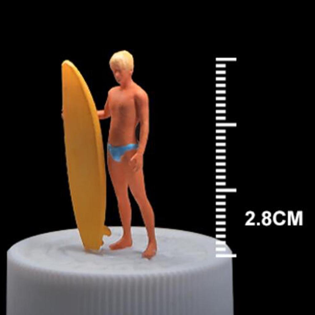 1/64 Scale Figures, Miniature People for Layout Design