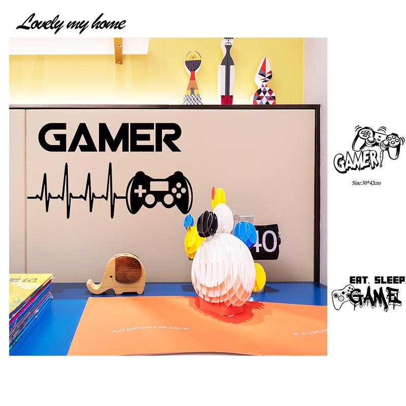 

Игровая комната Gamer для спальни Мальчики Декор комнаты Игровая комната Декор Наклейки на стены Gamer Наклейка на стену
