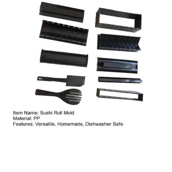 DIY Sushi Making Kit with 8 Shapes Food-Grade PP Mold Set