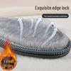 Winter Fleece-Lined Thickened Insoles with Soft Faux Rabbit Fur, Sweat-Absorbent, Odor-Resistant, Felt Cotton for Men's Warmth