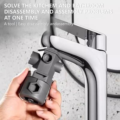 Multifunctional Faucet Wrench Set with Special Accessory Box Hand Tool Hexagon Wrenches Suitable for Restaurant Bathroom Repair