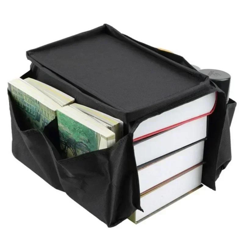 Bolsa Organizadora de Apoio de Braço de Sofá com 4 Bolsos - Bandeja Antiderrapante para Sofá para Controlo Remoto, Telefone, Snacks - Sala de Estar &; Essencial para Apartamento (serve Cadeira, Dormitório)