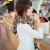 Soft Women Fashion Shawl Wrap Chiffon Leopard Scarf