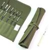 Paintbrush Storage Bag Paint Brush Holder with 22/30 Slots Rolled Up Pen Bag for Art Students