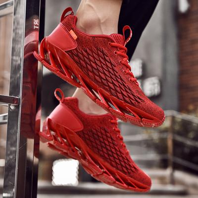 2025 Frühling und Herbst neuer Trend fliegendes gewebtes Fischschuppenblatt Sportschuhe Herren Übergröße Freizeitschuhe Herrenschuhe