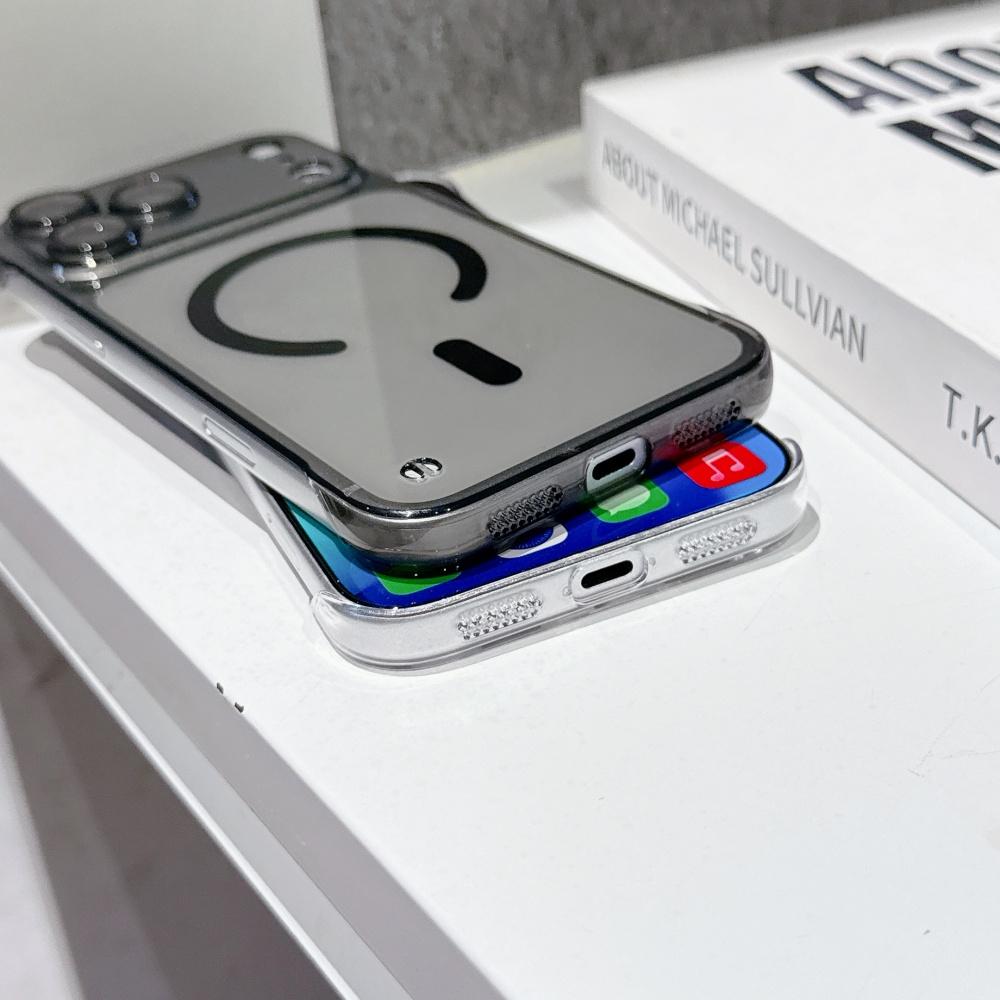 Clear UltraThin FrameLess For Magsafe Phone Case For iPhone Air 16 15 14 Plus 13 12 11 17 Pro Max Magnetic Wireless Charge Cover