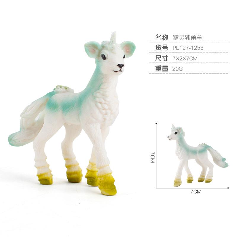 Simulation Mythological Story Elf Model Unicorn Pegasus Solid Boutique Interior Ornament Doll