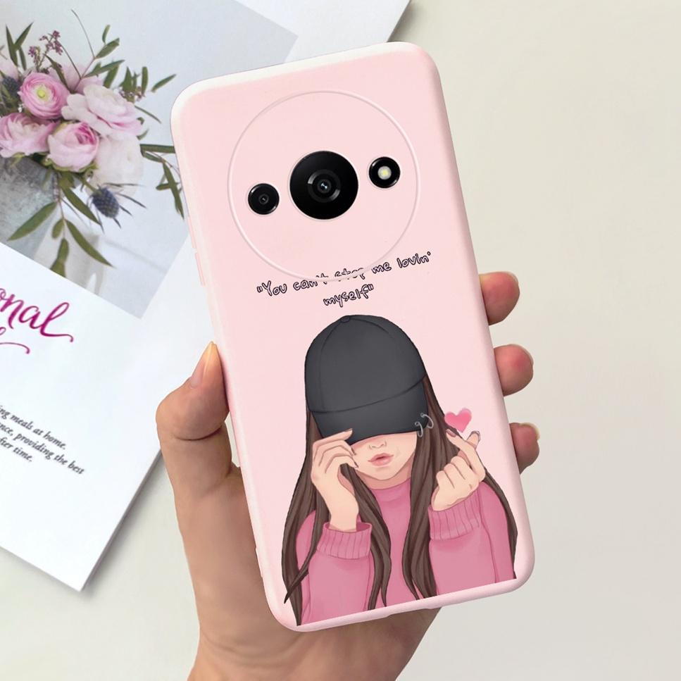 Fashion Design For Xiaomi Redmi A3 4G Case  Butterfly Cute Cat Soft Silicone Back Cover For Redmi A3 A 3 6.71" Bumper Phone Case