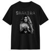 Shakiras Rotro Poster T-Shirt Sommer Vintage T-Shirts Baumwolle Hip Hop T-Shirt Für Männer Freizeitkleidung