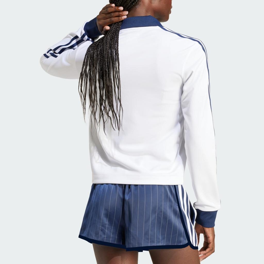 Adidas Originals Sporty & Rich Collaboration SS24 Comfortable Fashion V-Neck Soccer Jersey Women Tops White JI9276