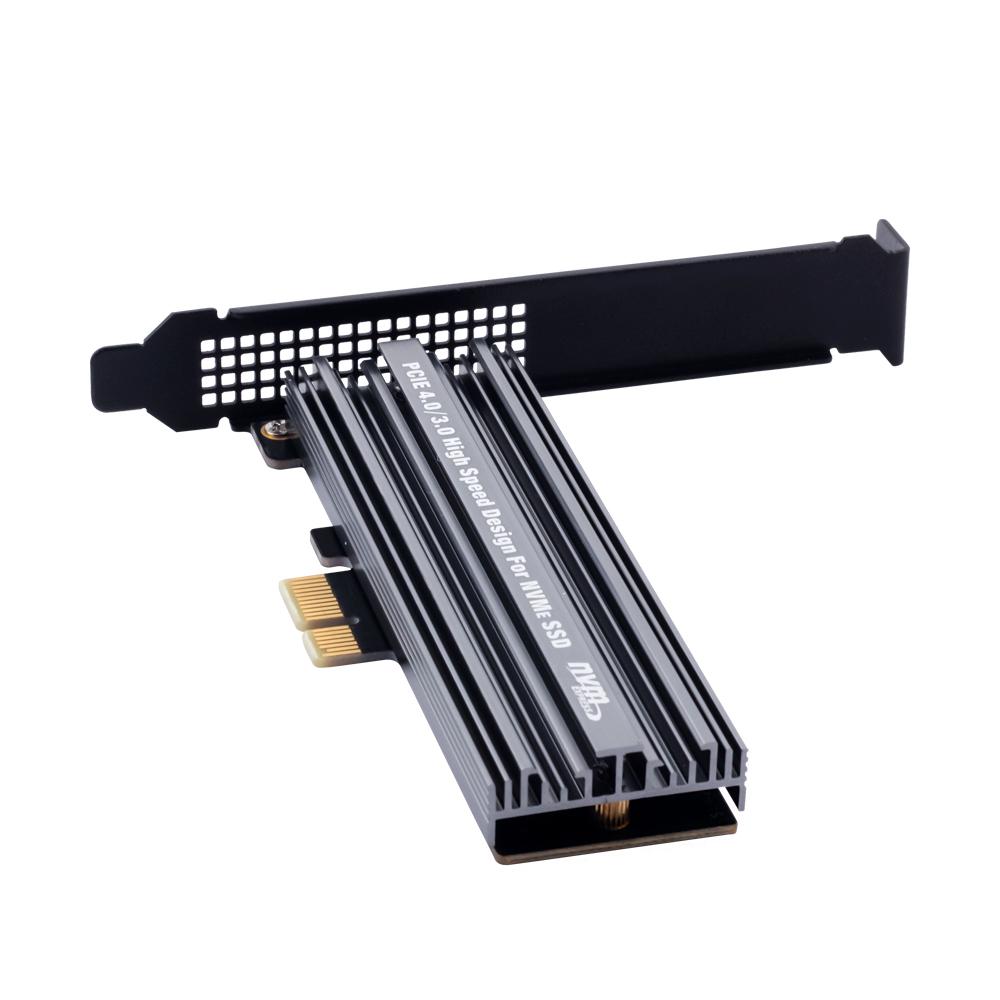 M.2 NVMe SSD To PCIe 4.0 X1 Adapter Card - with Heat Sink, High-Speed Conversion