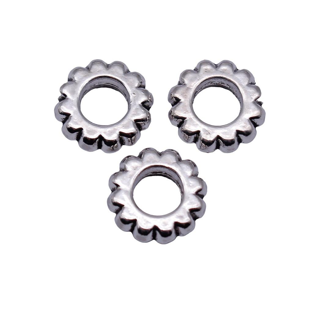 Large Hole Dot Spacer Beads Multi Color Charms For Bohemian Jewelry Findings