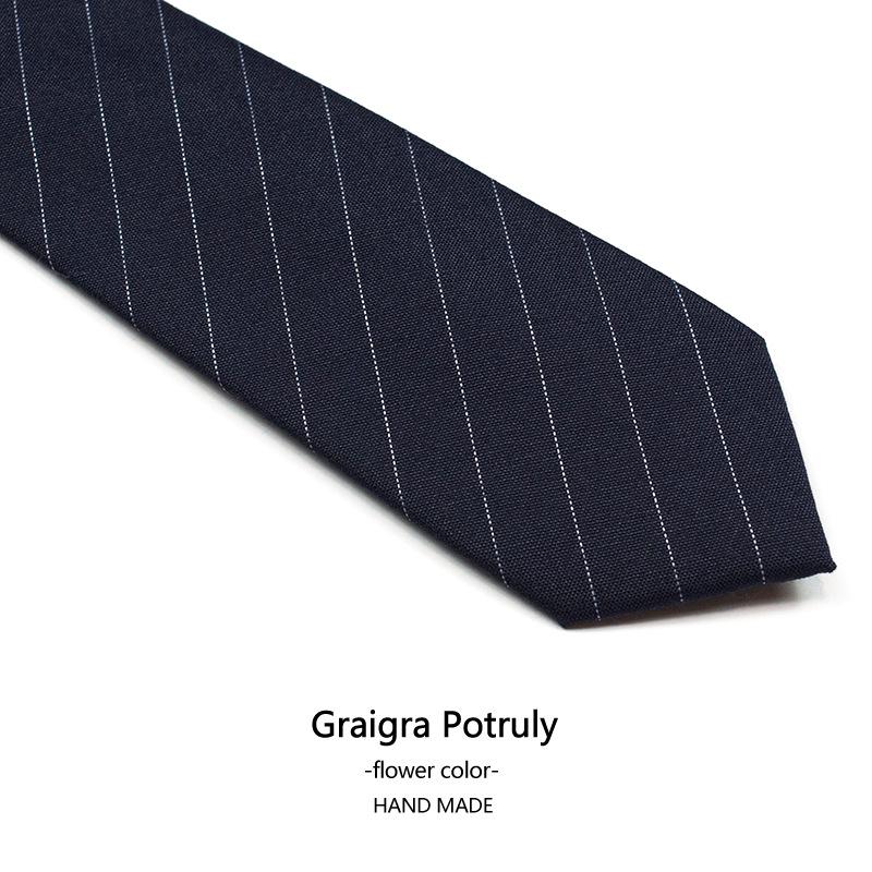 Houndstooth Plaid Coffee Gray 6cm Tie Men's Retro Casual Fashion