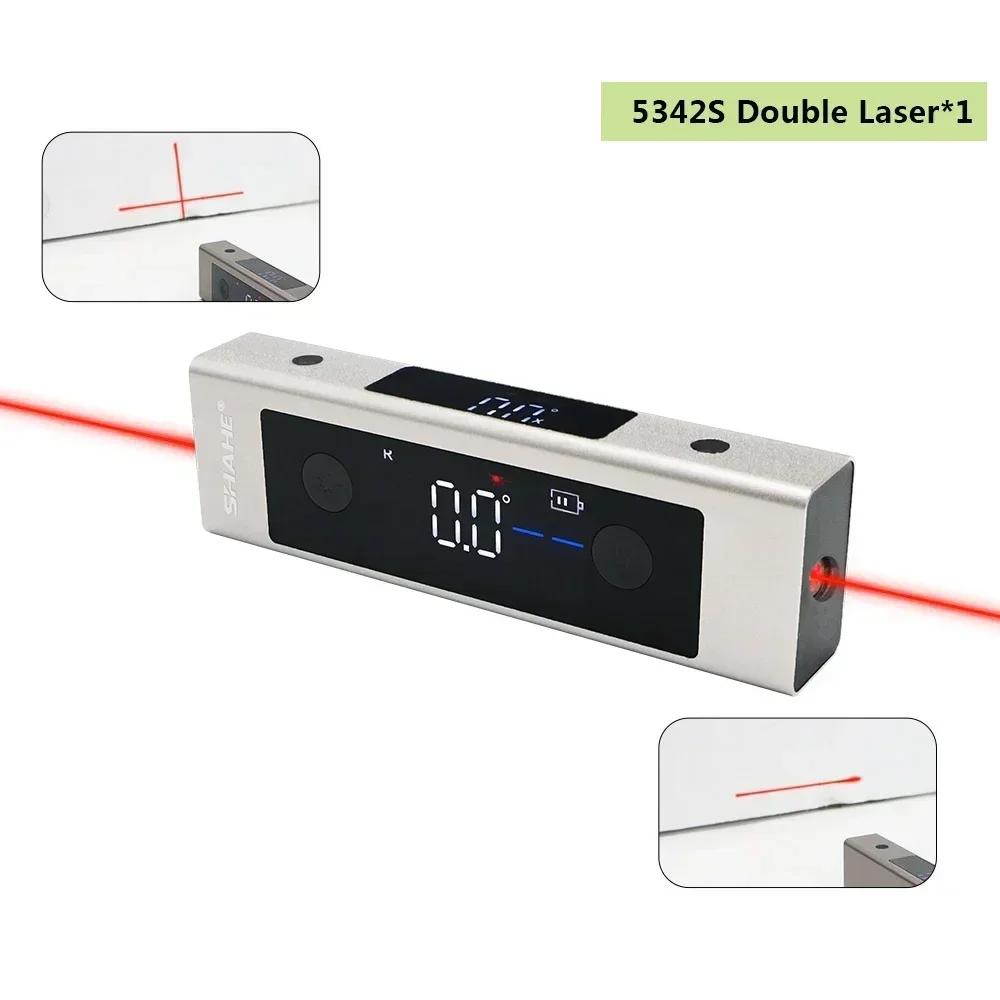 Typ-C Lade Digital Neigungsmesser Laser Winkelmesser Winkel Messen Laser Level Lineal Laser Messung Winkel Werkzeuge