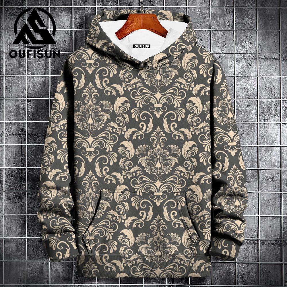 

Animal Hoodies For Men 3d Oil Painting Print High-Quality Men s Clothing Loose Top Pullover Street Harajuku Sportswear XL
