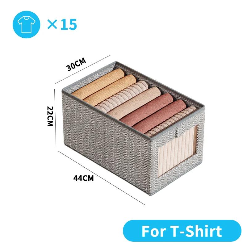 Foldable and Visible Pants Clothing Storage Artifact Clothing and Pants Storage Box Drawer Type Organizing Box