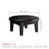 Solid Wood Round Side Table, Zen Low Floor Table for Balcony, Mortise and Tenon Joint Coffee End Table, Minimalist Living Room