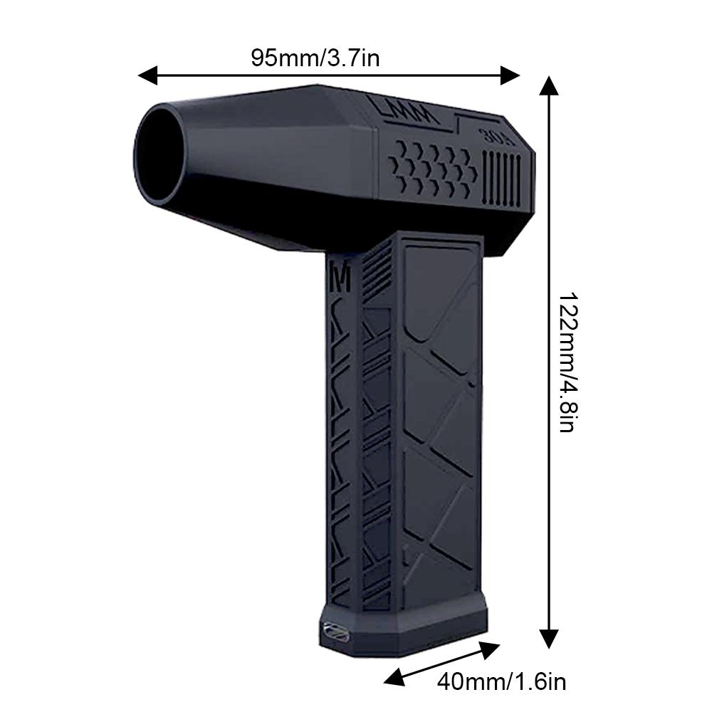 

T8 130000 об/мин Воздуходувка Турбо Реактивный Вентилятор Бесщеточный Двигатель Реактивная Сушка Встроенный Аккумулятор 2x1300 мАч с Магнитной Всасывающей Насадкой чёрный