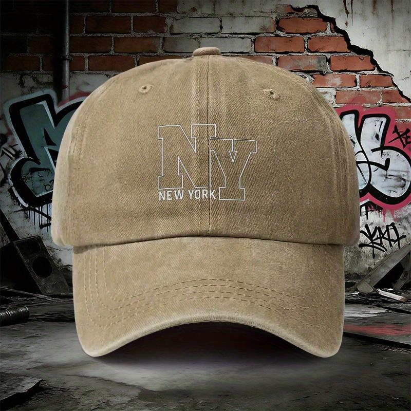 Pc Adjustable Denim Baseball Cap About NY NEW YORK Lightweight Printed WomenS Hat New York MenS Trendy Hat Ideal Gift