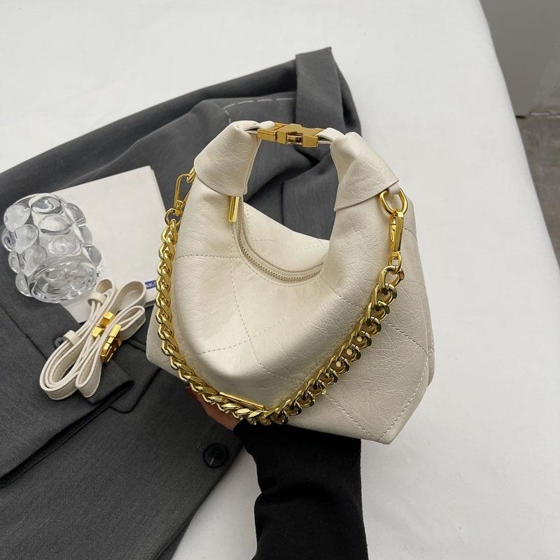 Luxuriöse, elegante Mode-Kettentasche, Crossbody-Tasche mit Rautenmuster, Einzelschulter-Crossbody-Tasche