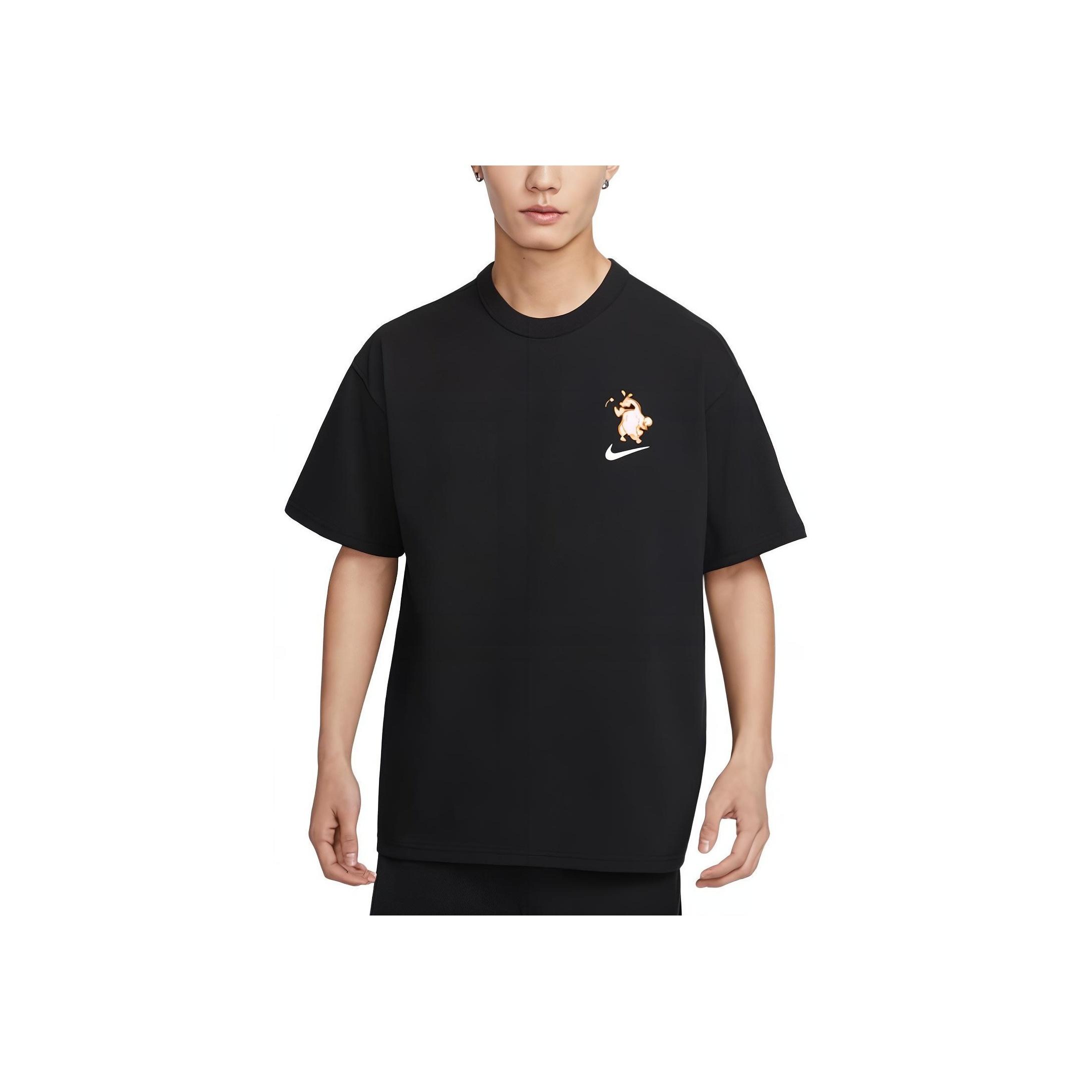 

Nike Свободная повседневная удобная футболка с коротким рукавом с принтом для мужчин, черные HJ3954-010 M