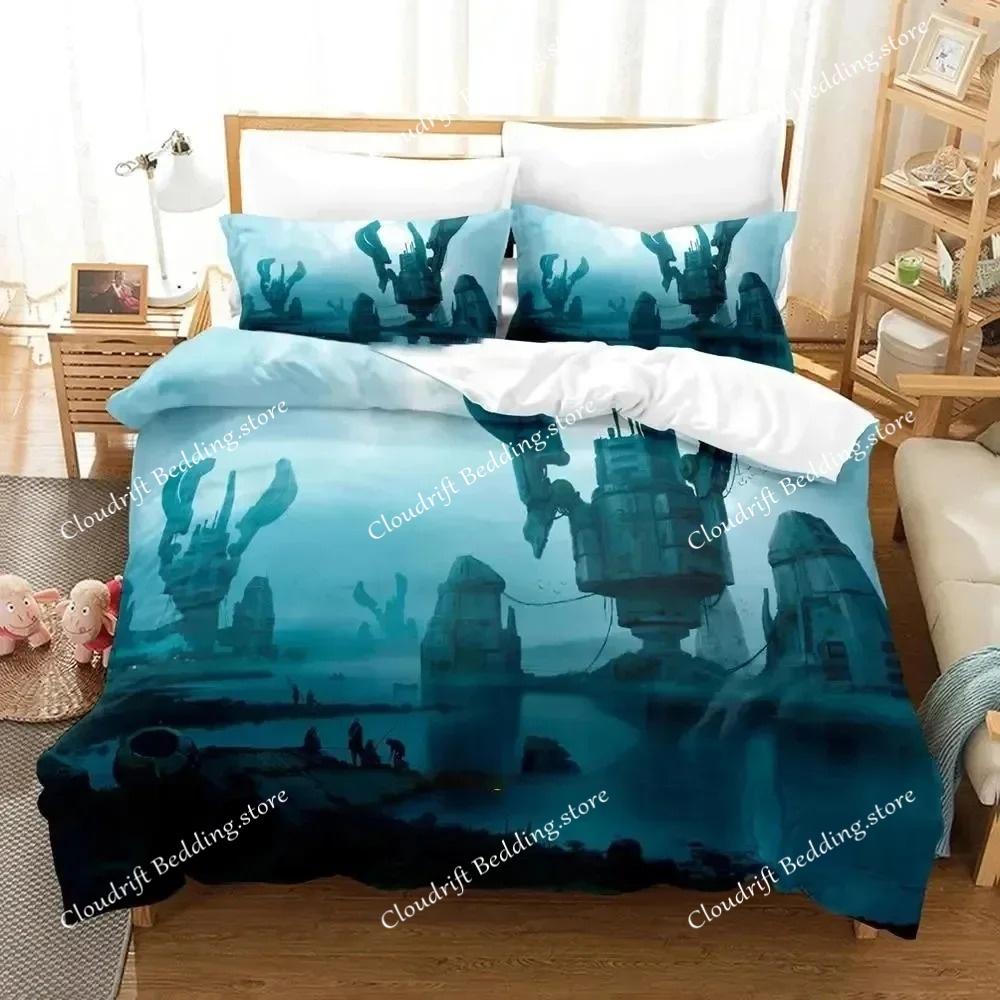 3D Print Sci Fi Structure Bedding Set Duvet Cover Bed Set Quilt Cover Pillowcase Comforter king Queen Size Boys Adult Bedding