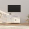 VidaXL TV Stand Set 2 Pcs High Gloss White Engineered Wood 3188392