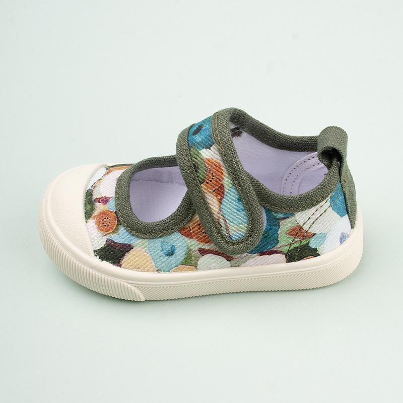 Girls  Head-covering Cloth Shoes with Soft Soles 19 зелёный