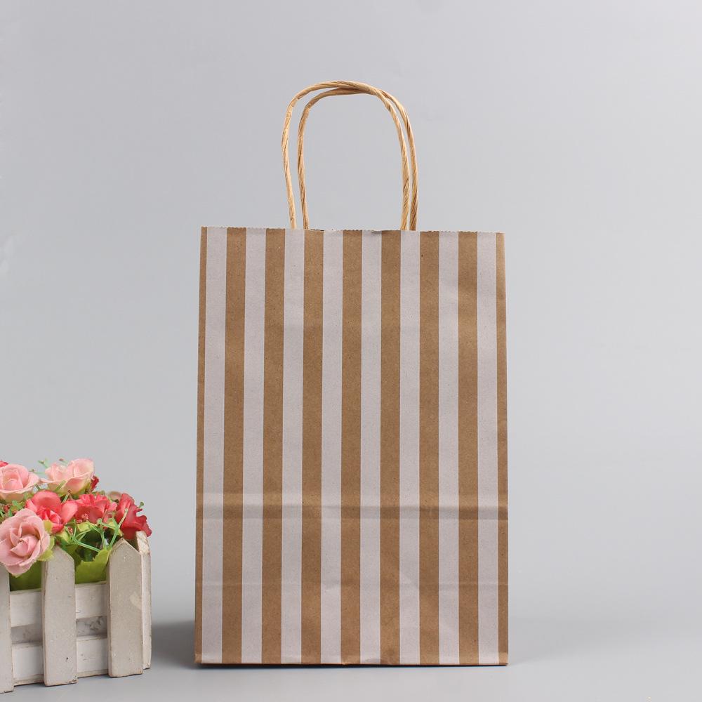 Liela punktota Ziemassvētku dāvanu maisiņš - Pārnēsājams kraftpapīrs