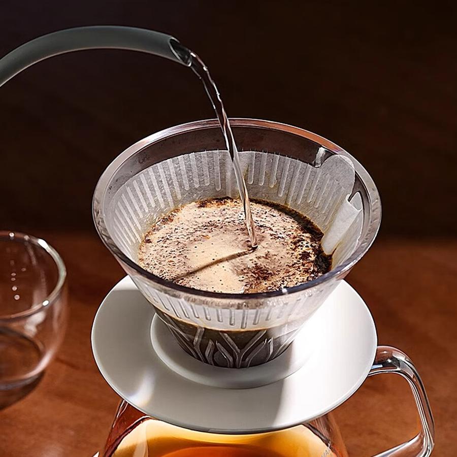 YRP Portable Coffee Filter Cup coffee dripper pour over V&60 White, black, silver gray V01/V02 quality reusable filters